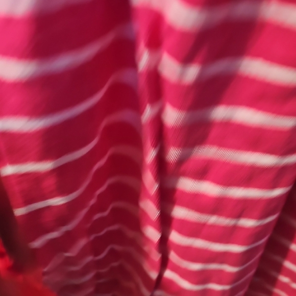 Children's Place Pink and White Striped Elastic Sun Dress Size 7 - Picture 4 of 6